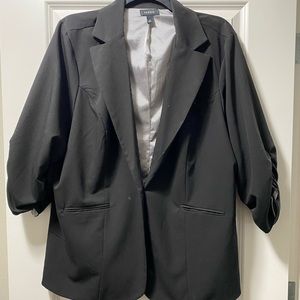 Torrid Ruched Sleeve Blazer